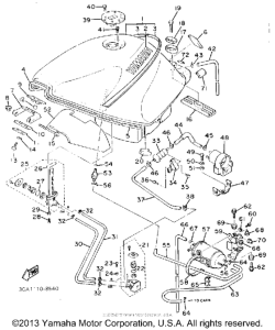 FZR1000UC Топливный бак