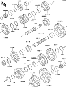 ZX500 Transmission(zx500-c2 / c3)