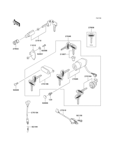 VN800 Замок зажигания