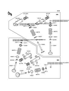 VN900 Rocker arms / valves