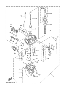 YBR125ESD Карбюратор