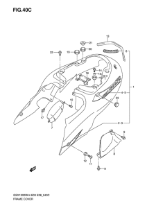 GSX1300R Обтекатель задний