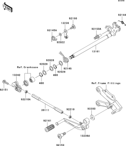 ZX1000 Механизм переключения передач