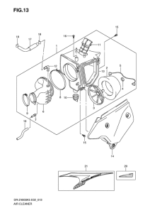 DR-Z400 Воздухоочиститель
