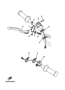 TTR90E Interruptor  manillar&palanc