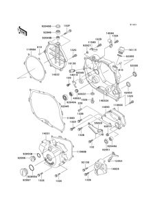 KLX300R Engine cover(s)(1 / 2)