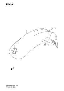 DR-Z250 Переднее крыло