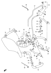 GSX-R1100 Радиатор hose