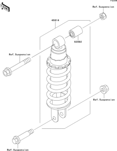 KLE500 Амортизатор