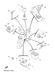 YW100E Электрика 1