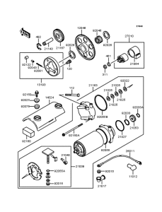 ZR750 Starter motor / starter clutch