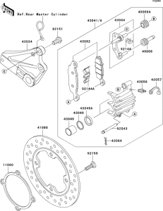 ZR750 Rear brake(h1-h3)