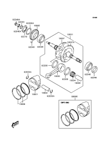 SC250 Crankshaft / piston
