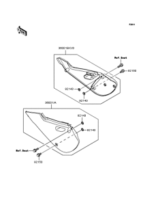 KX65 Боковые обтекатели