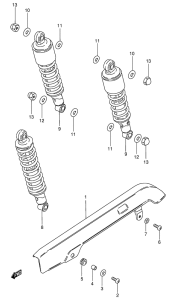 GN125 Rear shock absober