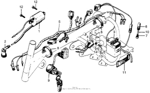 Z50A Wire harness + battery
