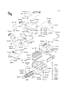 ZX1100 Air cleaner(1 / 2)