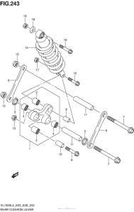 VL1500B Rear Cushion Lever (Vl1500L4 E33)