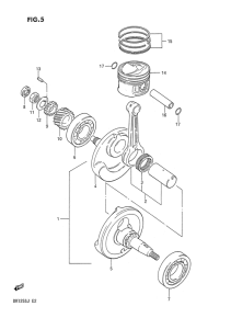DR125 Вал коленчатый