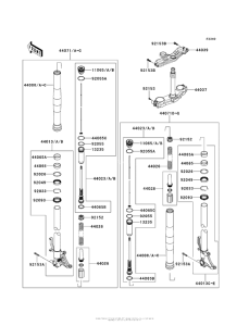 ZX1000 Передняя вилка