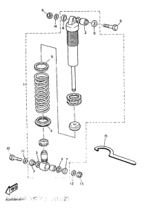 TT600E Задняя подвеска