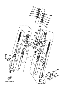 YW50 Вилка передней оси
