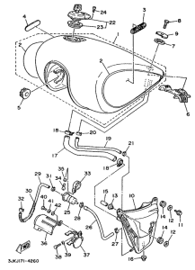 XV1100 Топливный бак