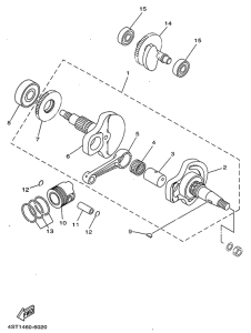 T105E Коленвал и поршень
