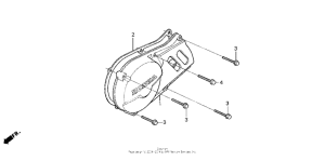 NSF100 Крышка картера левая