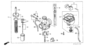 CR80R Carburetor assy