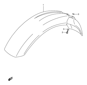 DR250 Переднее крыло