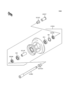 BJ250 Переднее колесо