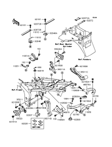 ZX636 Рама ,крепежные детали