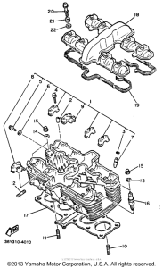 FJ1200S Головка цилиндров