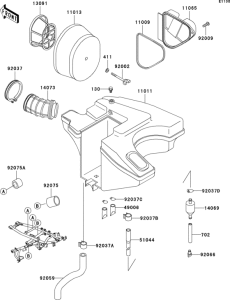KL650 Воздушный фильтр