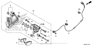 CB1100 (ABS) Задний тормозной суппорт