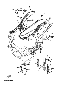 YP125E Support & repose pied