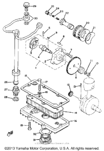XS650G Масляный насос