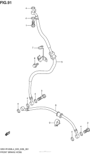 GSX-R1000 Передние тормозные трубки