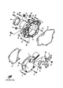 DT230 Crankcase cover ass`y  (v
