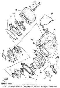 YZ125A Воздушный фильтр