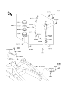 EX400 Задний торм цилиндр
