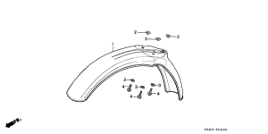 CR80R Переднее крыло