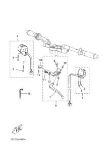 YZF-R125 Handle switch & lever