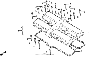 CB550 Крышка головки цилиндров