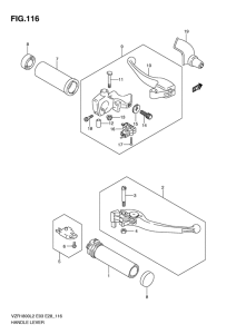 VZR1800 Рулевой рычаг