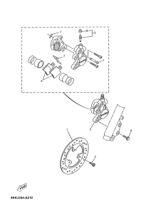 YN50 Vorderrad bremssattel