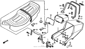 VF750S Сиденье