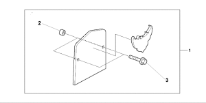 VT750C Backrest plate