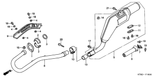 XR200R Глушитель